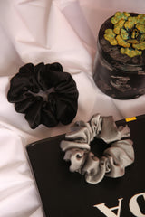 After Hours Oversized Silk Scrunchies pack of two