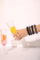 Bonne Nuit Skinny Pure Silk Scrunchie Collection pack of four