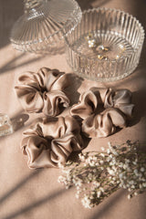 Crystal Pure Silk Scrunchies Pack of Three