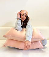 ROSE GOLD PURE MULBERRY SILK PILLOWCASES