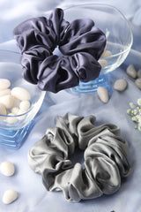Moondust Glow Oversized Silk Scrunchies Pack of Two
