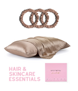 Mocha Gold Pillowcase & Scrunchie Set