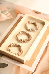 Crystal Skinny Pure Silk Scrunchies Pack of Three