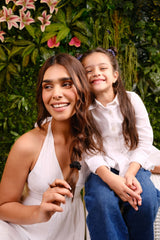 Ink & Cobalt Mini Silk Scrunchies Pack of Four