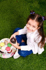 Ocean Wave Mini Silk Scrunchies Pack of Four