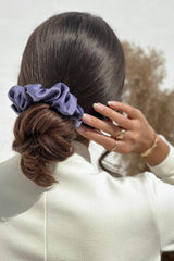 Feelin' Blue Pure Silk Scrunchie Collection Pack of Three