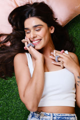 Shimmer On Mini Silk Scrunchies Pack of Nine