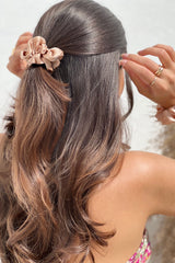 Luminous Glow Silk Scrunchie Collection Pack of Three