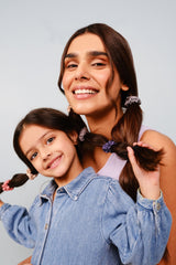 Mommy & Me Mini Silk Scrunchies Pack of Six