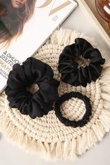Charcoal Dreams Pure Silk Scrunchie Collection Pack of Three