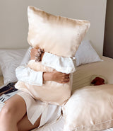 CHAMPAGNE OYSTER PURE MULBERRY SILK PILLOWCASES