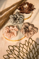 Sparkling Soda Silk Scrunchie Collection Pack of Three