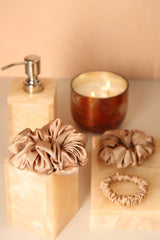 Golden Hour Pure Silk Scrunchie Collection Pack of Three