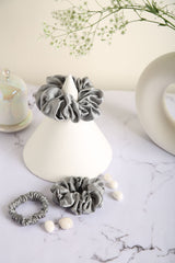 Winter Solstice Pure Silk Scrunchie Collection Pack of Three