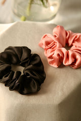 Dawn-to-Dusk Oversized Silk Scrunchies Pack of Two