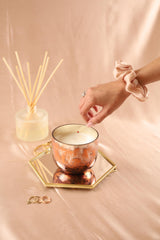 Champagne Oyster Pure Silk Scrunchies Pack of Three