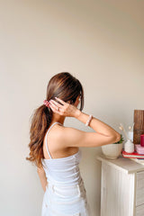 Floral Bloom Pure Silk Scrunchie Collection Pack of Six