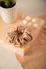 Crystal Oversized Pure Silk Scrunchies Pack of Two