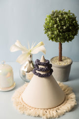 Saphire Blue Skinny Pure Silk Scrunchies Pack of Three