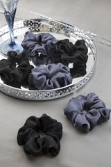 Starry Night Silk Scrunchie Collection Pack of Six