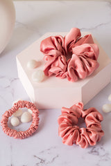 Rosé The Day Away Pure Silk Scrunchie Collection Pack of Three