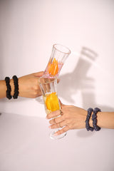 Bonne Nuit Skinny Pure Silk Scrunchie Collection pack of four