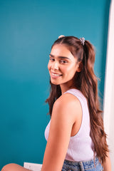 Cotton Candy Mini Silk Scrunchies Pack of Four