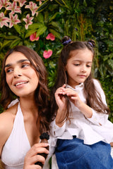 Ink & Cobalt Mini Silk Scrunchies Pack of Four