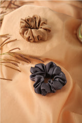 Galaxy Gaze Oversized Silk Scrunchies Pack of Two