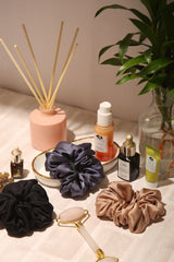 Selfcare Essentials Oversized Pure Silk Scrunchies Pack of Three