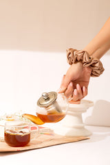 Tea-Riffic Two! Oversized Silk Scrunchies Pack of Two