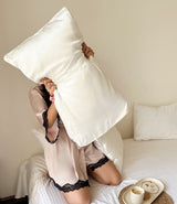 OFF-WHITE PURE MULBERRY SILK PILLOWCASES