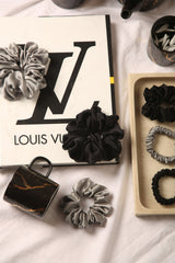 Moonlit Sky Pure Silk Scrunchie Collection Pack of Six