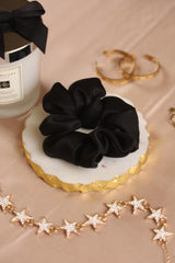 Dusky Noir Pure Silk Scrunchies Pack of Three
