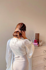 Floral Bloom Pure Silk Scrunchie Collection Pack of Six