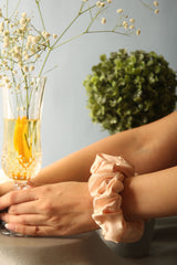 Pop, Clink, Fizz Oversized Silk Scrunchies Pack of Two
