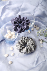 Moondust Glow Oversized Silk Scrunchies Pack of Two