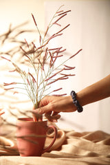 Saphire Blue Skinny Pure Silk Scrunchies Pack of Three