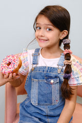 Sugar Rush Mini Silk Scrunchies Pack of Four