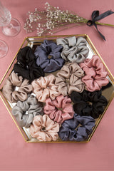 No Bad Hair Days Silk Scrunchie Collection Pack of Twelve