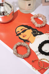 The Silky Soufflé Collection  Skinny Silk Scrunchies Pack of Six