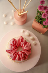 Soft Glam Oversized Silk Scrunchies Pack of Four