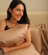 MOCHA GOLD PURE MULBERRY SILK PILLOWCASES