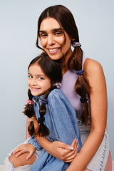 Mommy & Me Mini Silk Scrunchies Pack of Six