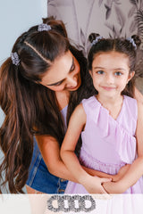 Starry Hues Mini Silk Scrunchies Pack of Four