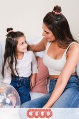 Rose Quartz Mini Silk Scrunchies Pack of Four