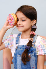Sugar Rush Mini Silk Scrunchies Pack of Four
