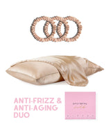 Champagne Pillowcase & Scrunchie Set