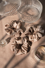 Crystal Pure Silk Scrunchies Pack of Three
