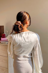 Soft Glam Oversized Silk Scrunchies Pack of Four